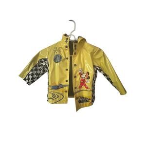 Disney Boys Mickey Mouse Racing Cars Raincoat. Collection. Size 2T boys.